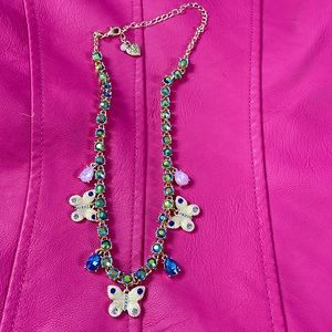 NWOT Betsey Johnson Butterfly Necklace